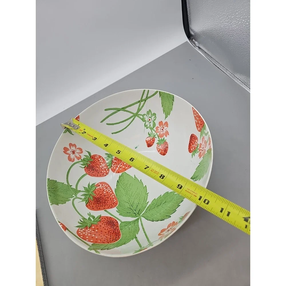 Vintage Strawberry Basket  Bowl, 1970's  Match Mates  Hard Plastic Japan Colorfu
